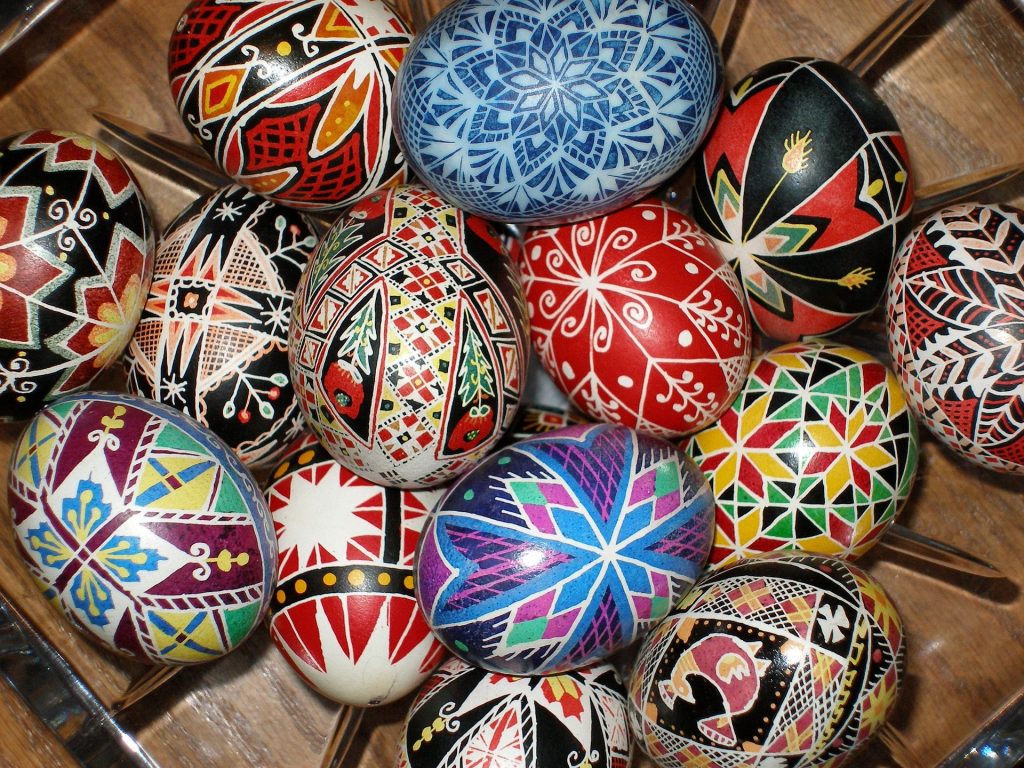 Making pysanky eggs is a creative and artistic endeavor.