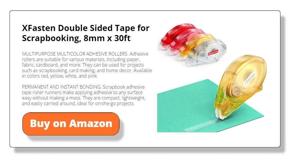 XFasten Double Sided Tape for Scrapbooking