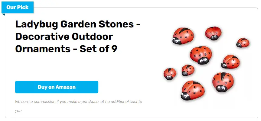 Ladybug Garden Stones