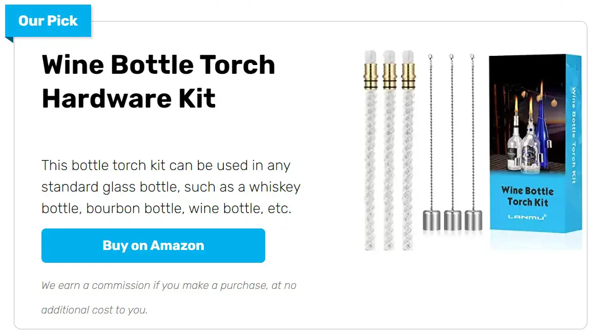 Wine Bottle Torch Hardware Kit