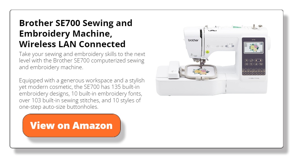 Brother SE700 Sewing and Embroidery Machine
