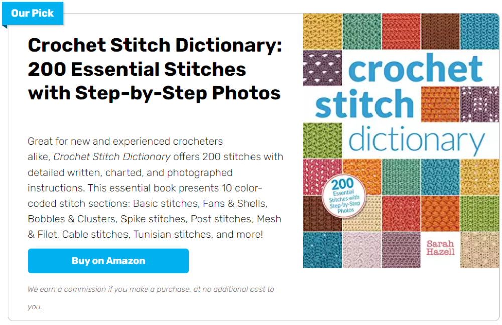 Crochet Stitch Dictionary: 200 Essential Stitches With Step-by-step Photos  