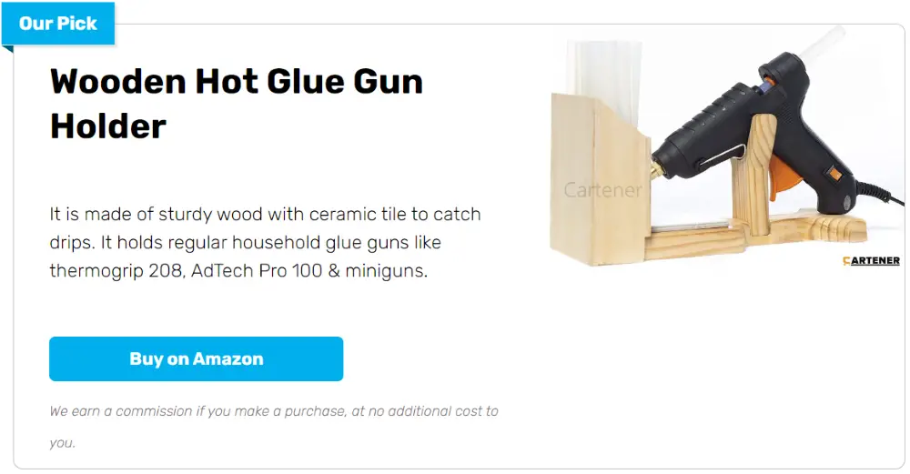 DIY Glue gun holder {beginner easy tutorial} 