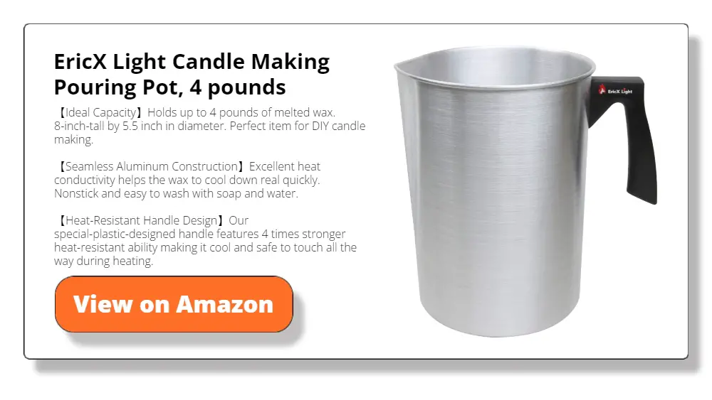 EricX Light Candle Making Pouring Pot, 4 pounds