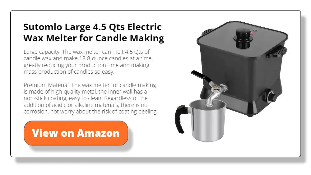 Wax Melter For Candle Making, 5.5 Qts Electric Candle Wax Melter With  Temperature Control And Pour Spout, Ideal For Small-Scale Commercial Or  Home Use