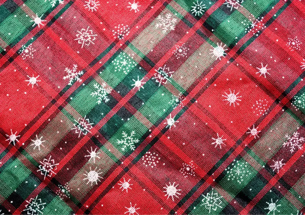 Fabric Christmas trees provide a canvas for creativity.