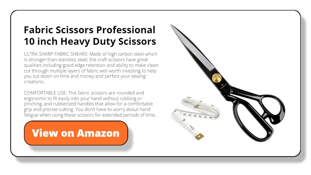 Fabric Scissors Professional 10 inch Heavy Duty Scissors