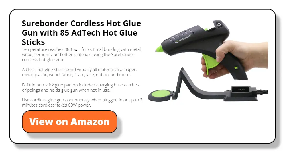 Surebonder Cordless Hot Glue Gun with 85 AdTech Hot Glue Sticks