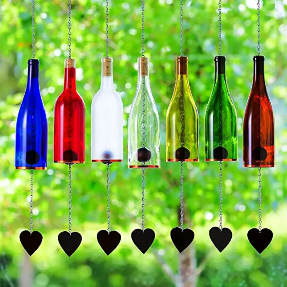An image of wine botte wind chimes.