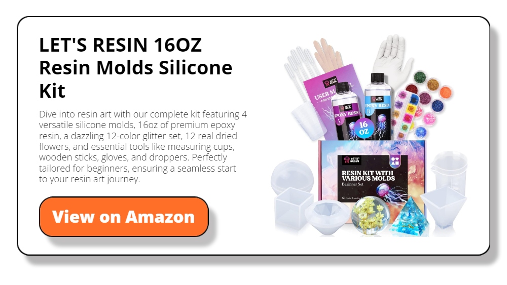 LET'S RESIN 16OZ Resin Molds Silicone Kit