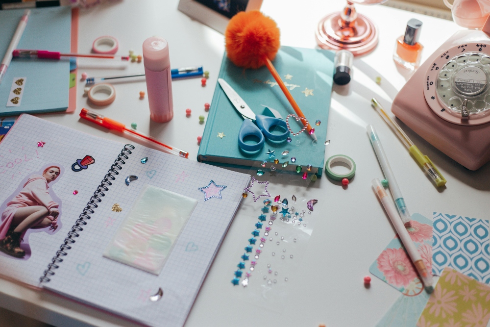 a crafter's table.