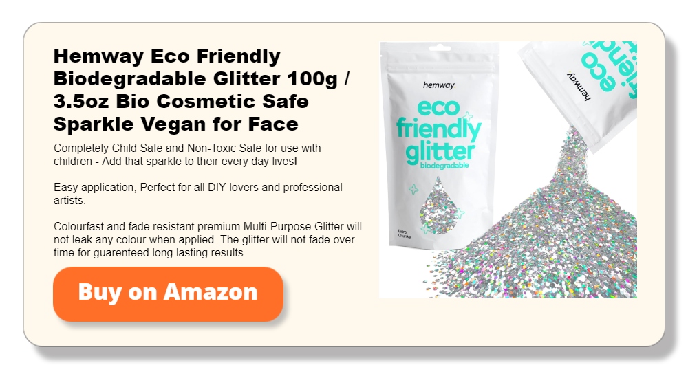 Hemway Eco Friendly Biodegradable Glitter 100g _ 3.5oz Bio Cosmetic Safe Sparkle Vegan for Face