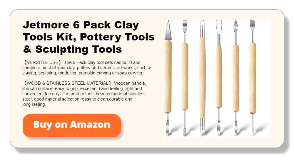 Jetmore 6 Pack Clay Tools Kit, Pottery Tools & Sculpting Tools