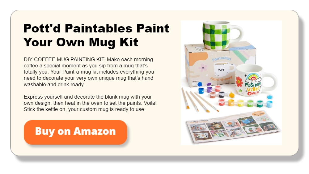 Pott'd Paintables Paint Your Own Mug Kit