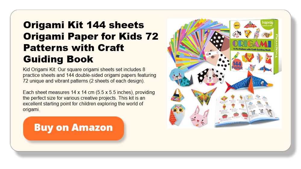 Origami Kit 144 sheets Origami Paper for Kids 72 Patterns with Craft Guiding Book